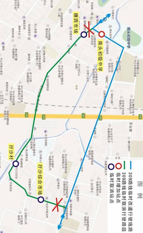 南头309路公交这段路线改道行驶了,快看看对你有没影响! | 交通
