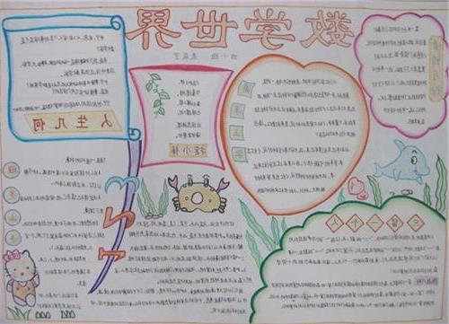 九章算术的方程手抄报 手抄报图片大全集