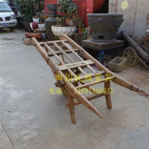 供应古典老车 独轮手推车 古代运输工具 木质人力手推车