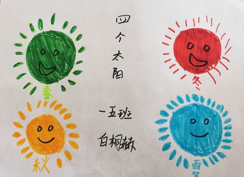 画出心中的太阳 展现美好的心愿 ——延职附小一年级