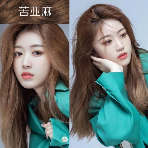 网红染发剂2022流行色自己在家染头发粉棕色植物学生雾冷棕无需褪色