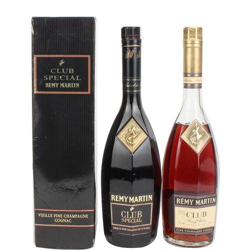 90年代人头马club 角马40度700ml*2瓶老洋酒收藏