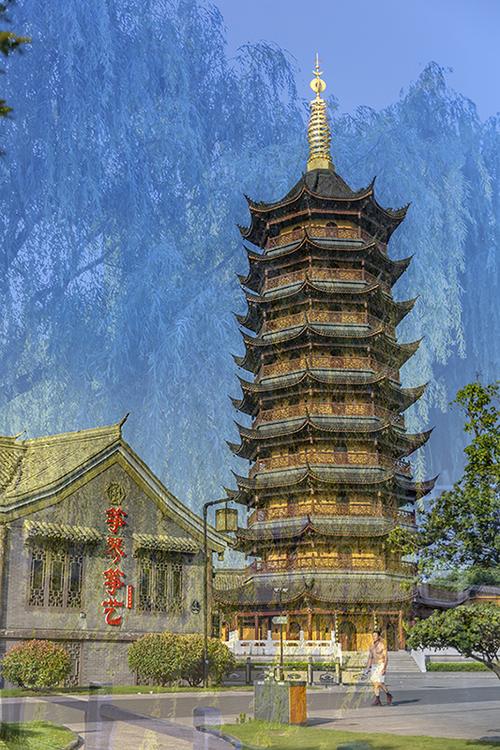 拍摄地点: 淮安文庙市场国师塔  拍摄时间: 2018-07-14  作品
