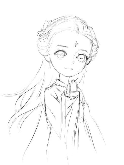 凤九人物简笔画