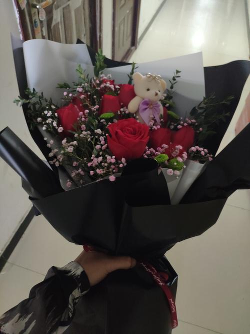 仅售96元,价值588元七夕情人节鲜花11支玫瑰花束,节假