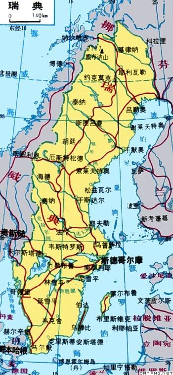 瑞典地图