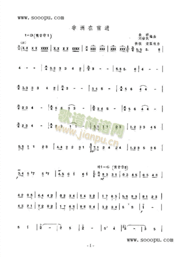 非洲在前进 民乐类 竹笛