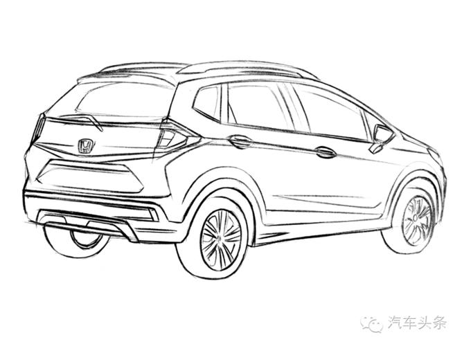 碟中谍|更像"飞度cross"的suv 本田wr-v效果图