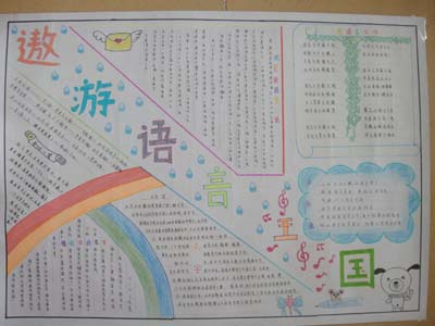 《说普通话,写规范字》手抄报