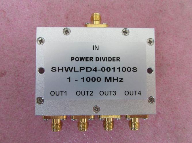 1-1000mhz 5w sma rf 射频微波同轴 4路 功分器 频率可定做