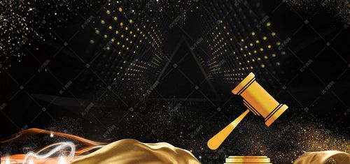 黑金大气拍卖banner背景图片免费下载-千库网