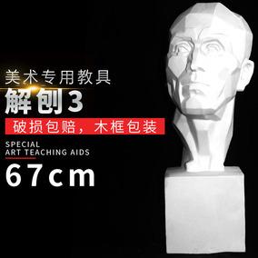 解刨石膏像美术教具石膏头像雕塑石膏雕塑素描石膏头像模型