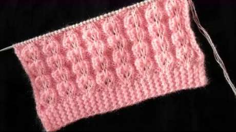 简单,漂亮的雏菊花样针织,编织宝宝毛衣美美哒