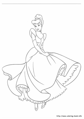 几张公主图画,可以打印下来让孩子涂颜色