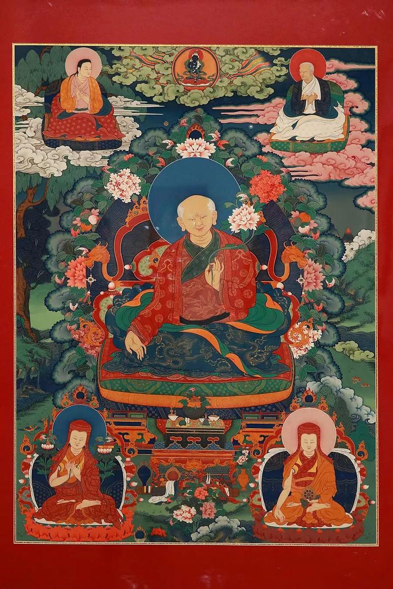 《萨迦五祖》(现藏于中国美术馆)▲《释迦牟尼》(现藏于中国美术馆)