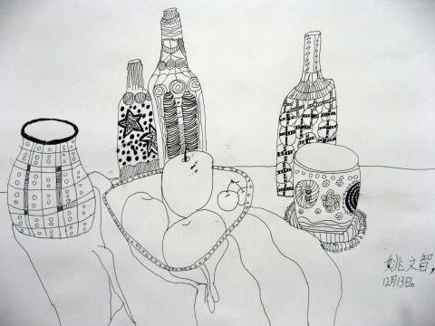 静物简笔画写生简单