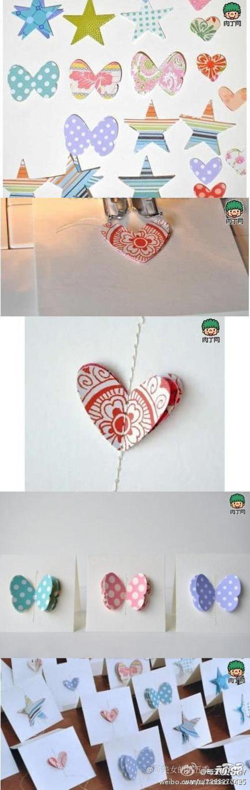 手工制作缝纫生日卡片diy图解-堆糖,美好生活研究所