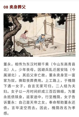 国画《二十四孝图》,孝感动天