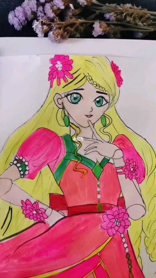 灵公主_丙烯画_绘画_人文_绘画