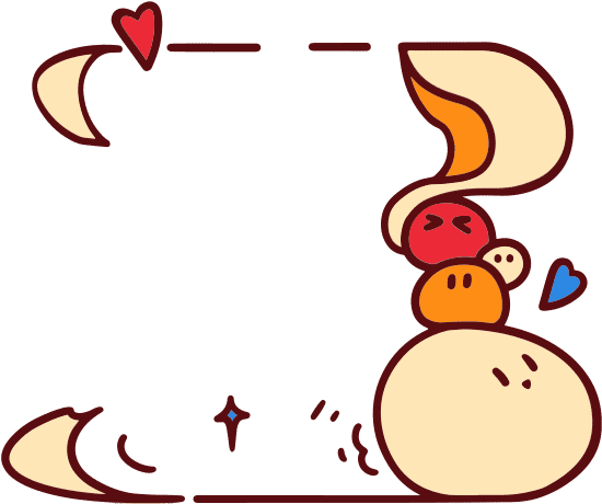 情侣新年对联相框贴纸云烟素材 - canva可画