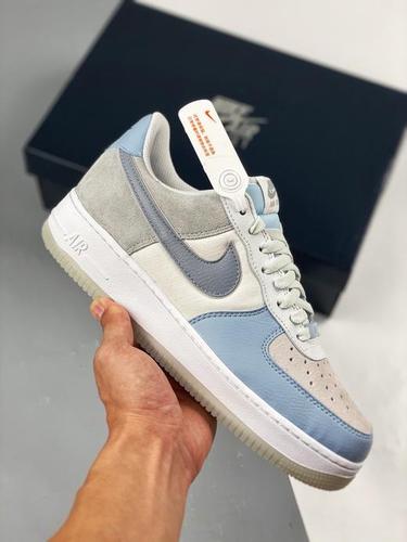 男女鞋airforce107bluewhite冰蓝空军板鞋空军低帮