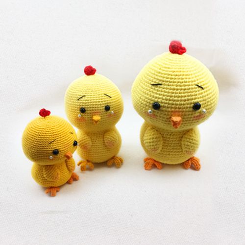 丫丫编织馆毛线玩偶小鸡材料包小黄鸡小胖鸡肥鸡材料包图纸加视频