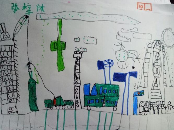 高楼-绘画