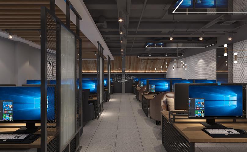 分享网吧装修设计效果网咖大厅设计