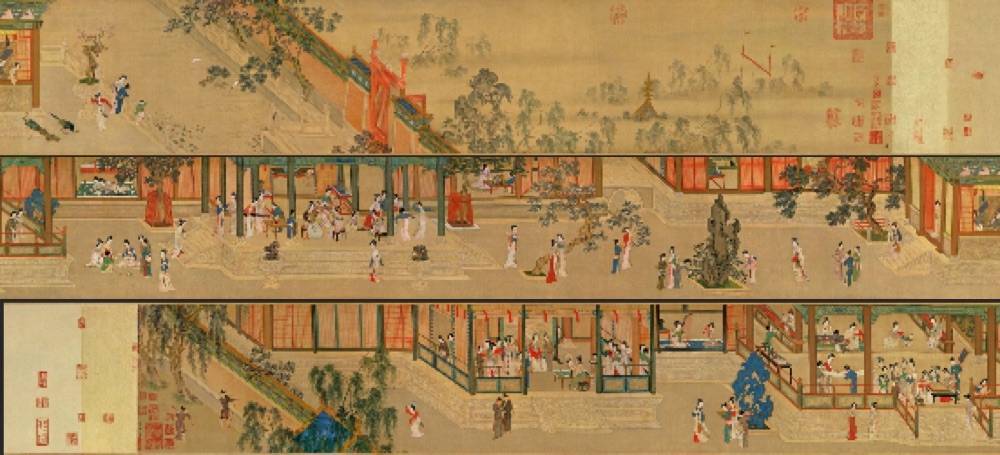 鉴画题:汉宫春晓图