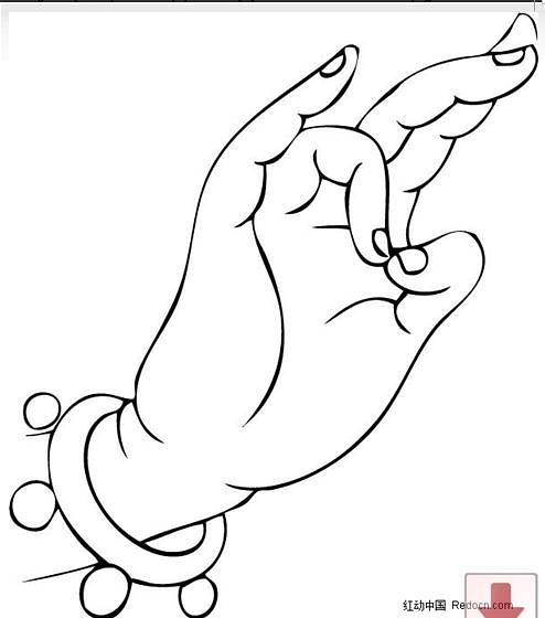 大雄的相册-佛手手势