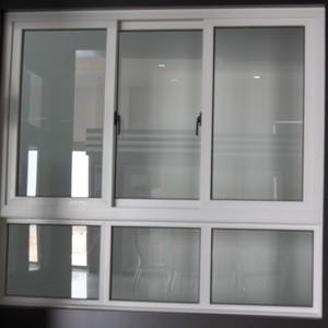 科苑门窗90三扇推拉窗科苑型材下亮推拉窗下亮钢化玻璃白色推拉窗