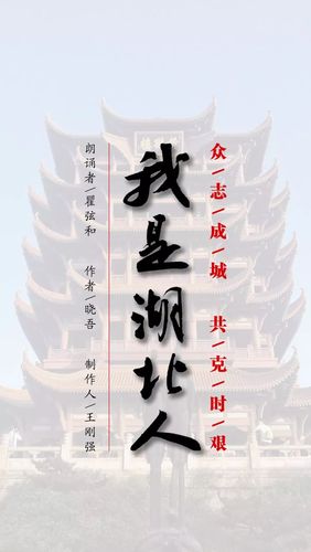 《我是湖北人》,读完己是热泪盈眶,湖北加油,中国加油