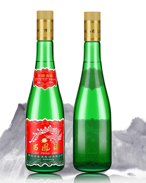 西凤酒绿瓶西凤45度500ml整箱12瓶装凤香型白酒