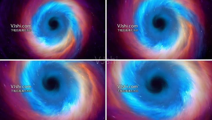 星云漩涡循环黑洞太空宇宙炫酷