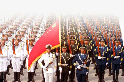 军人,人民,军队,海报 整齐 列兵 列兵仪式