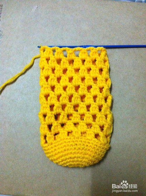 钩针编织可爱漂亮的水杯套隔热套