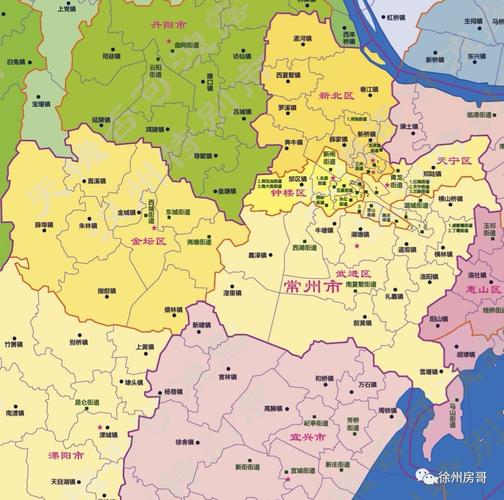 (常州市区区划图)