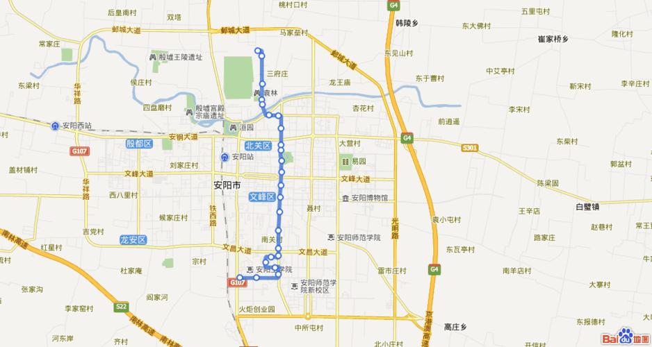 安阳8路行驶线路图