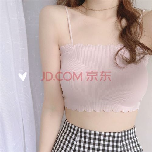 浪莎同款 裹胸抹胸少女内衣学生初中生打底显胸小吊带