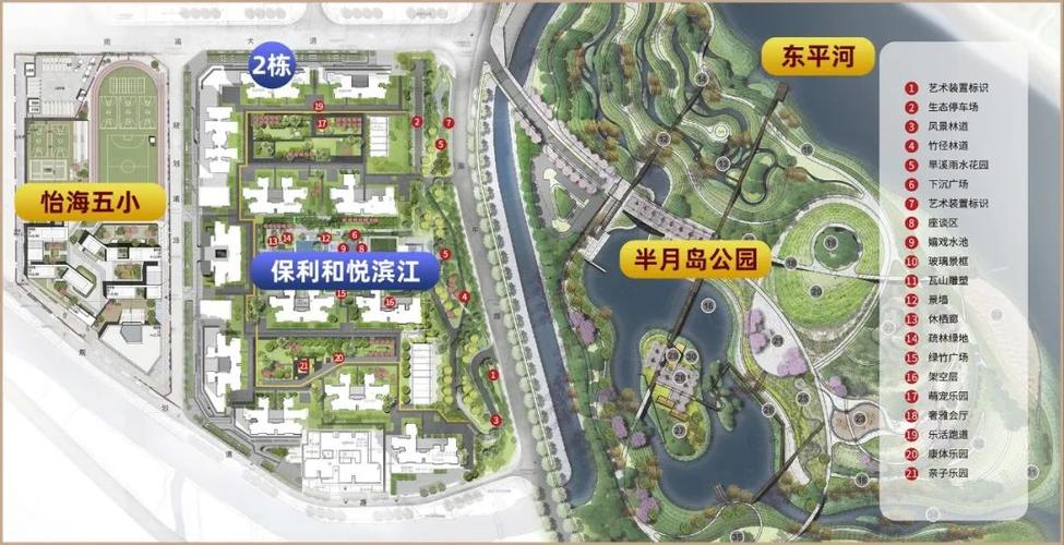 保利和悦滨江配套示意图