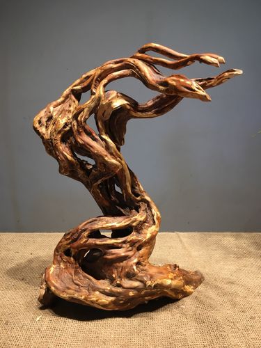 天然树根根雕摆件随形根家居茶道电视柜禅意个性根雕