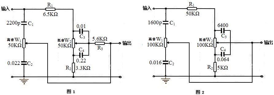 一款简单实用易制作的高低音控制电路(含电路图)