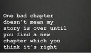 一下,下面这张图片,有道的识别结果是: one bad chapter doesn"t mean