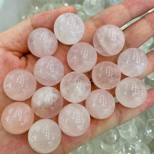 水晶球粉水晶黄玛瑙七星阵风水摆件居家办公摆件厂家批发