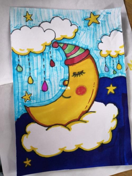 月亮简笔画_简笔画_小朋友_文化_绘画