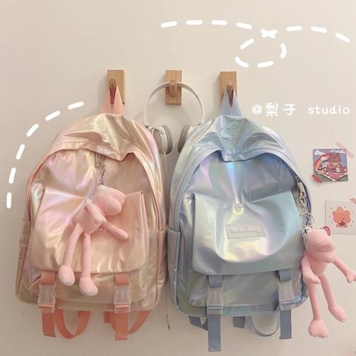 购客学生好看书包韩版 高中中学生女生初中生背包女双肩包ins风少女心