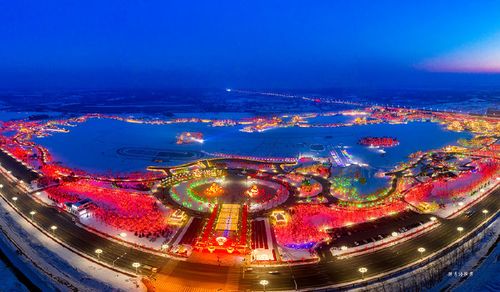 梅河口海龙湖-灯的海洋