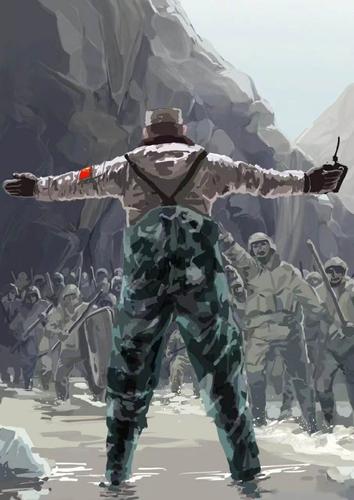 英雄的戍边军人就是祖国的界碑!