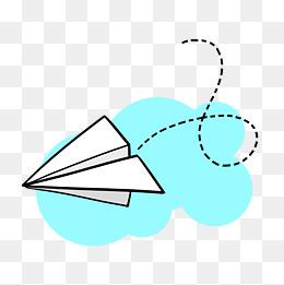 动漫头像女生带有纸飞机