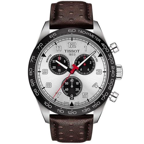 天梭tissot男士手表石英腕表prs516防水100m圆形银色表盘45mm12401887